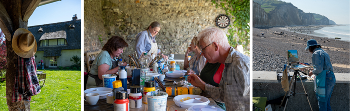 Schilderweek in Normandie